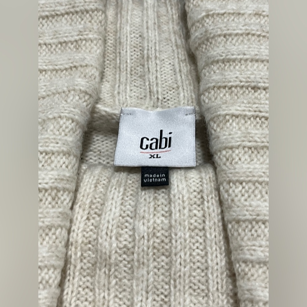Cabi Tuck Turtleneck Sweater #3889 XL - Picture 3 of 5